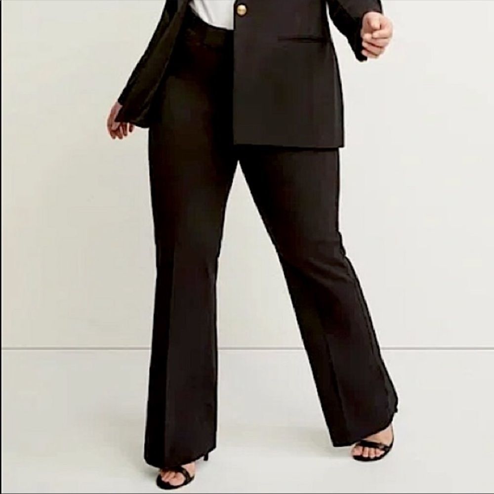Lane Bryant Black Bootcut Dress Pants size 24P